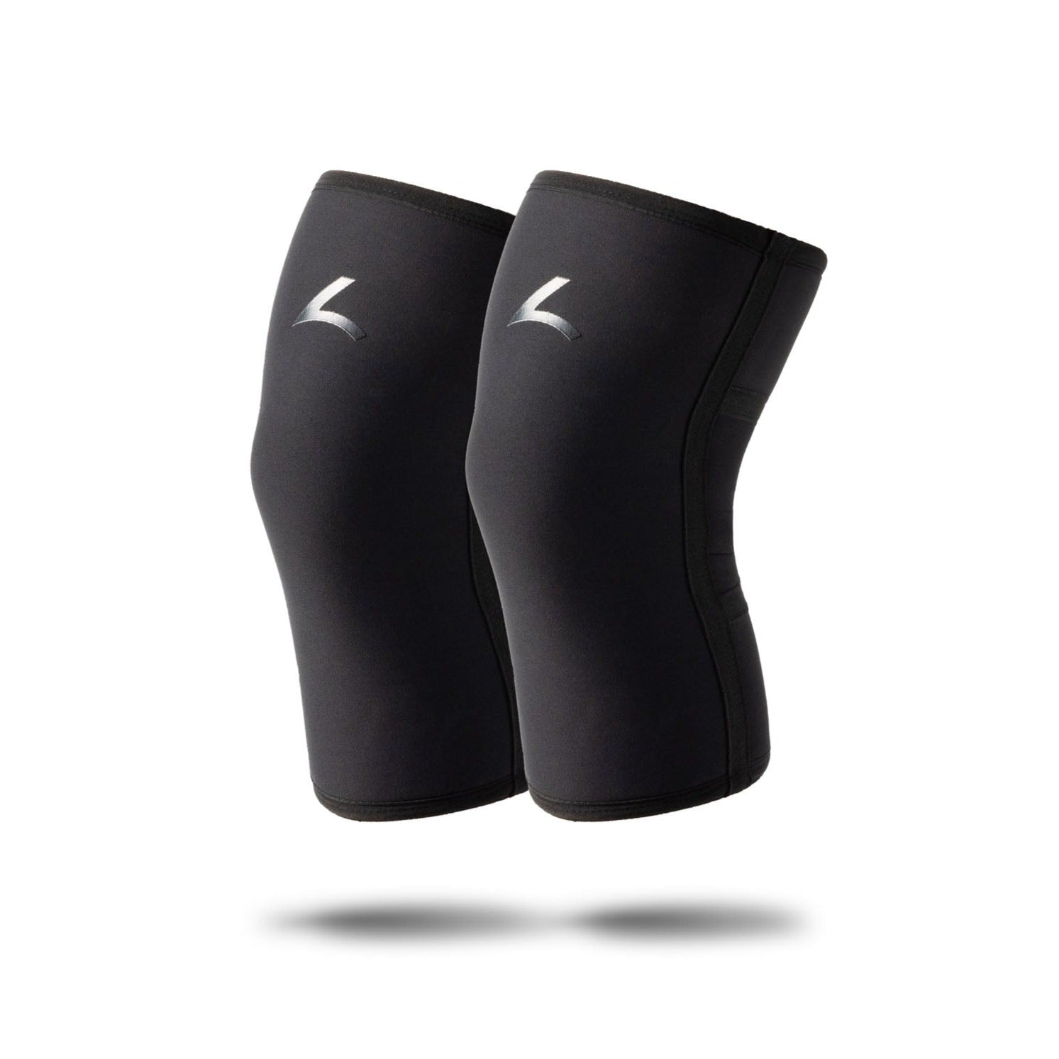 Powerlifting-Kniebandagen Schwarz (7MM)