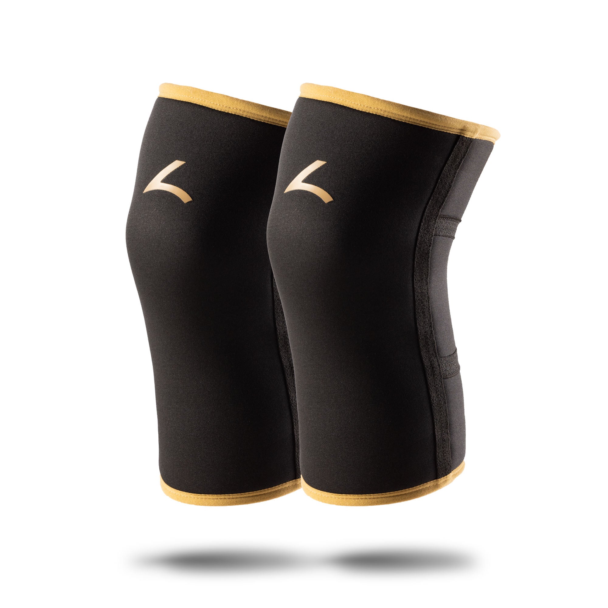 Powerlifting Knee Sleeves Gold (7MM)