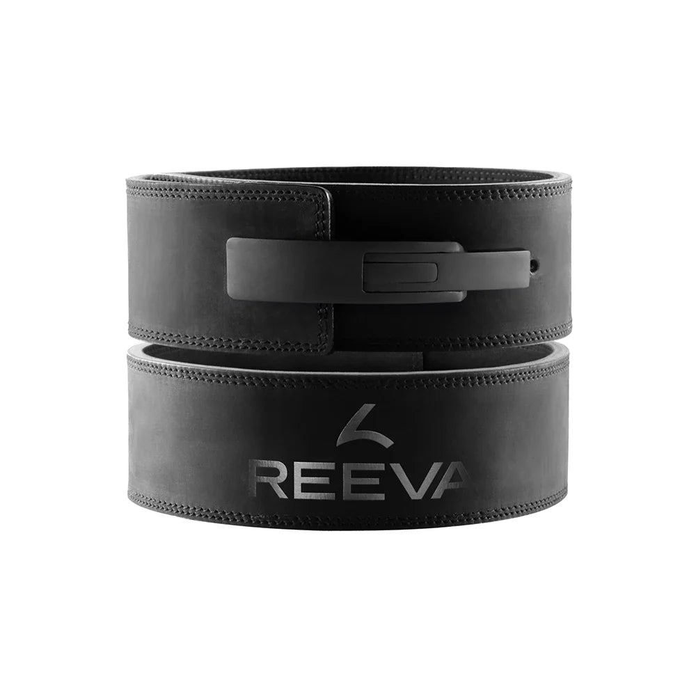 Ceinture de Force en Cuir Noir (10MM)