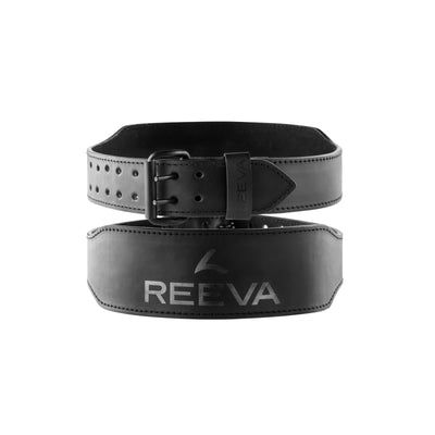 Ceinture de musculation en cuir noir