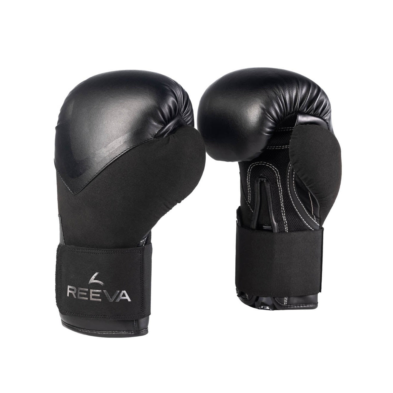 Reeva Gants de boxe microfibre noir