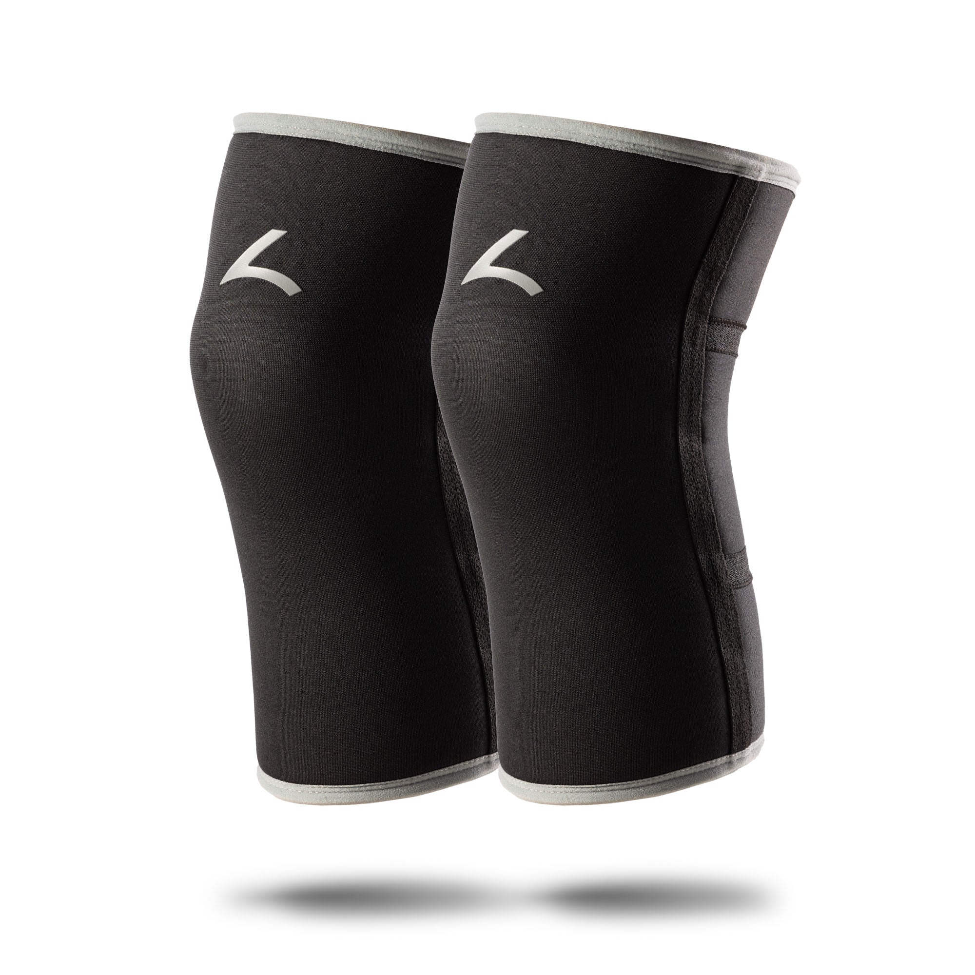 Powerlifting Knee Sleeves Grey - 7mm