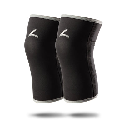 Powerlifting Knee Sleeves Grey (7MM)