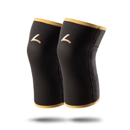 Powerlifting-Kniebandagen Gold (7MM)