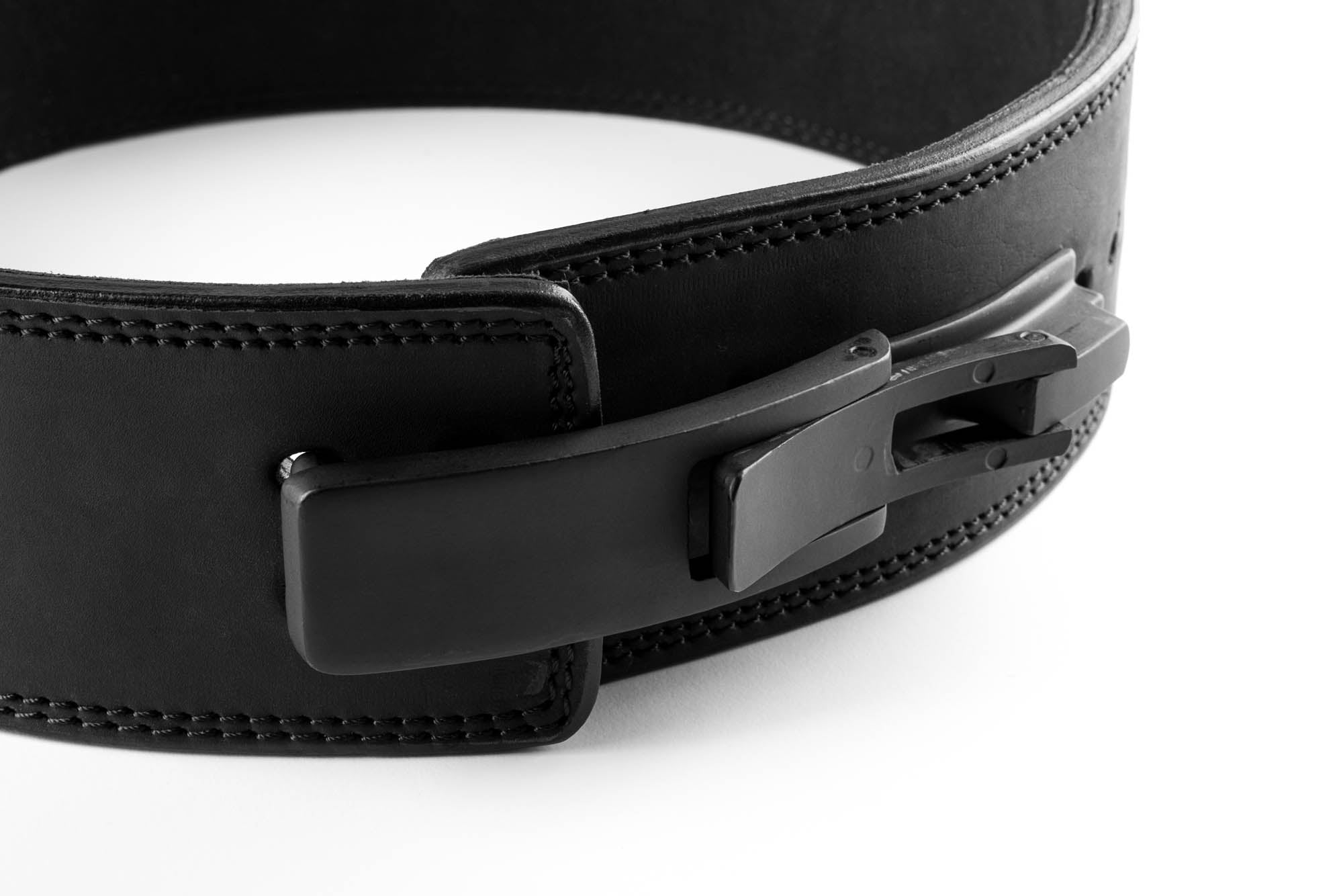 Ceinture de Force en Cuir Noir (10MM)