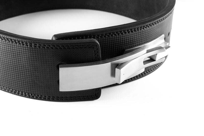 Ceinture de Force en cuir de carbone avec boucle en acier inoxydable (13MM)