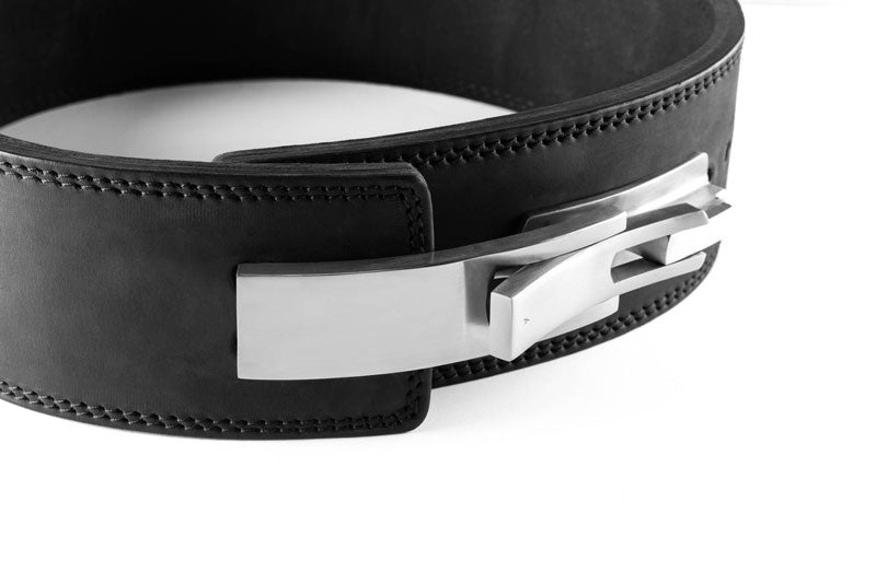 Ceinture de Force en cuir Nubik avec boucle en acier inoxydable (13MM)