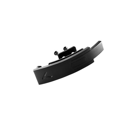 Ceinture de force en cuir noir avec boucle en acier inoxydable (10MM)