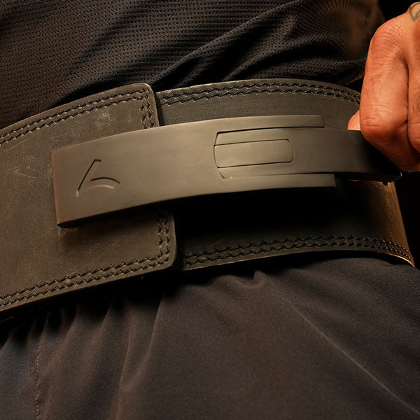 Reeva Lifting Belt van Buffalo Leer - RVS Gesp - 10 mm - M Reeva Lifting Belt van Buffalo Leer - RVS Gesp - 10 mm - M