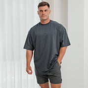Sports Shirt Cotton Grey - Wide Fit