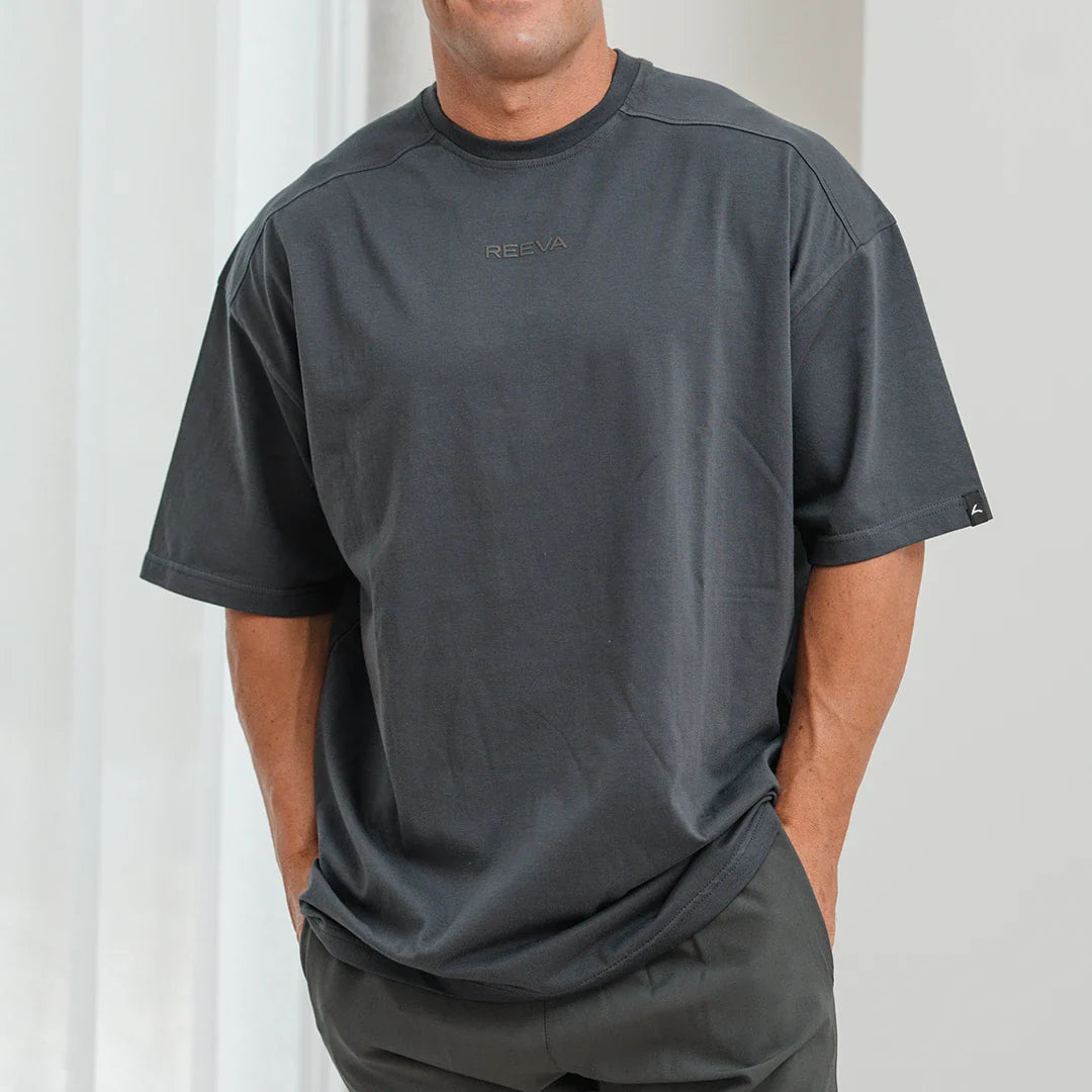 Sports Shirt Cotton Grey - Wide Fit