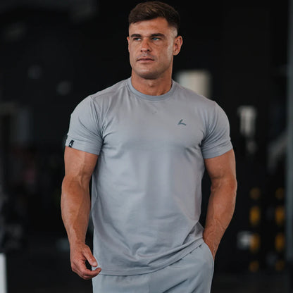 Premium Active Tee - Light Grey