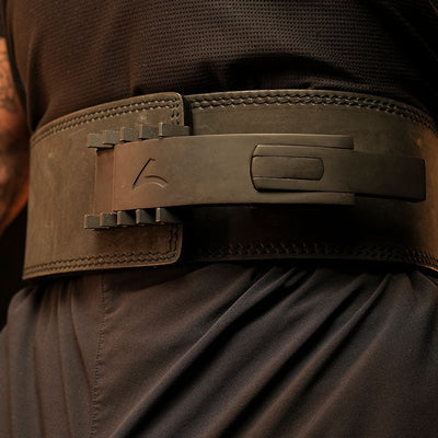 Ceinture de Force en cuir Nubik avec boucle réglable (13MM)
