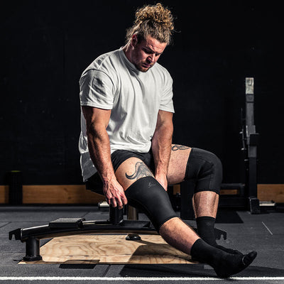 Powerlifting Knee Sleeves Black (7MM)