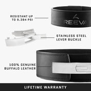 Lifting Belt Buffelleer met RVS Buckle (10MM)