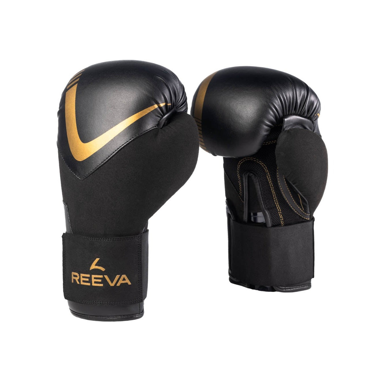 Boxing Gloves Leather - Gold