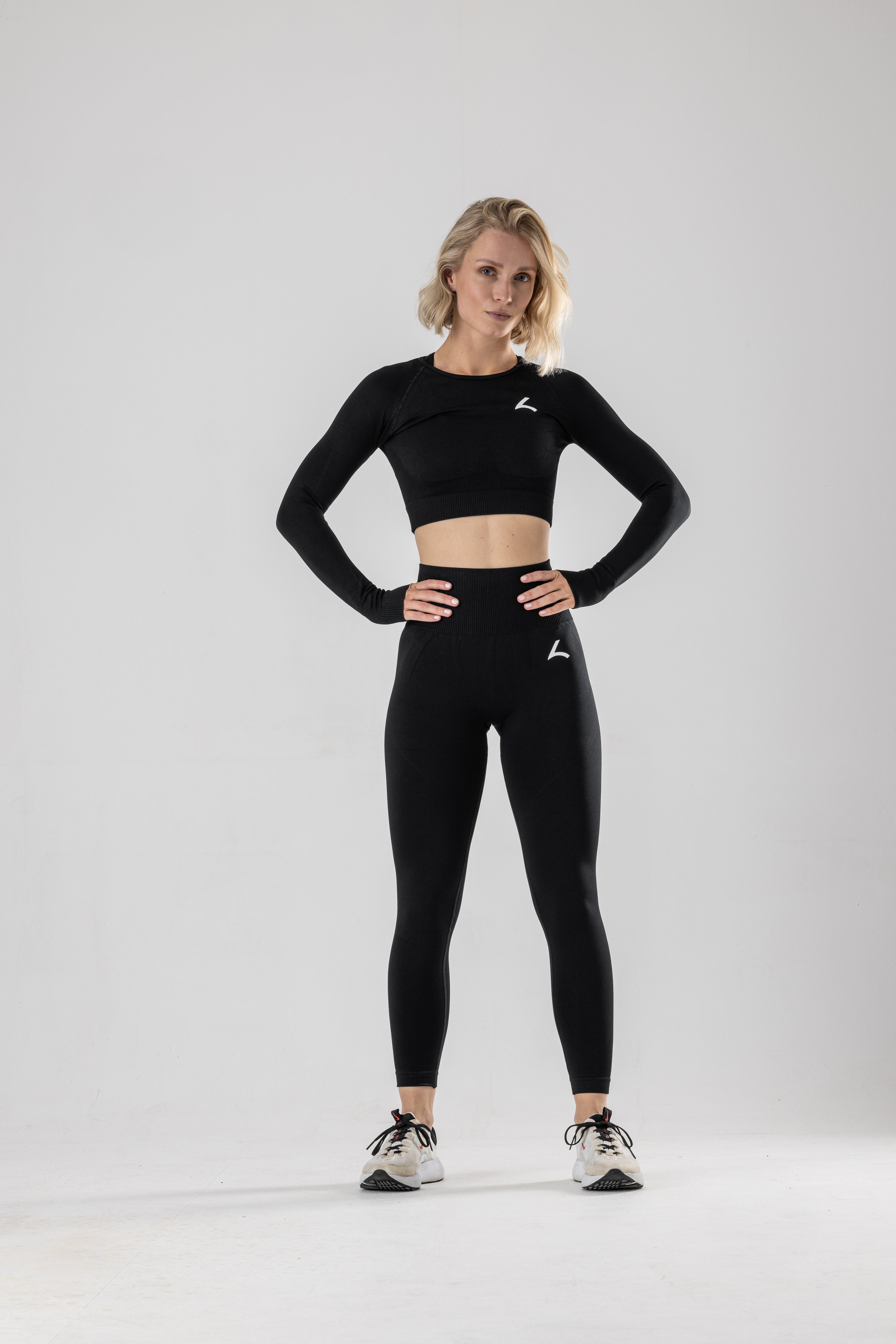 Performance Longsleeve Crop Top - Feather Seamless (sans couture)