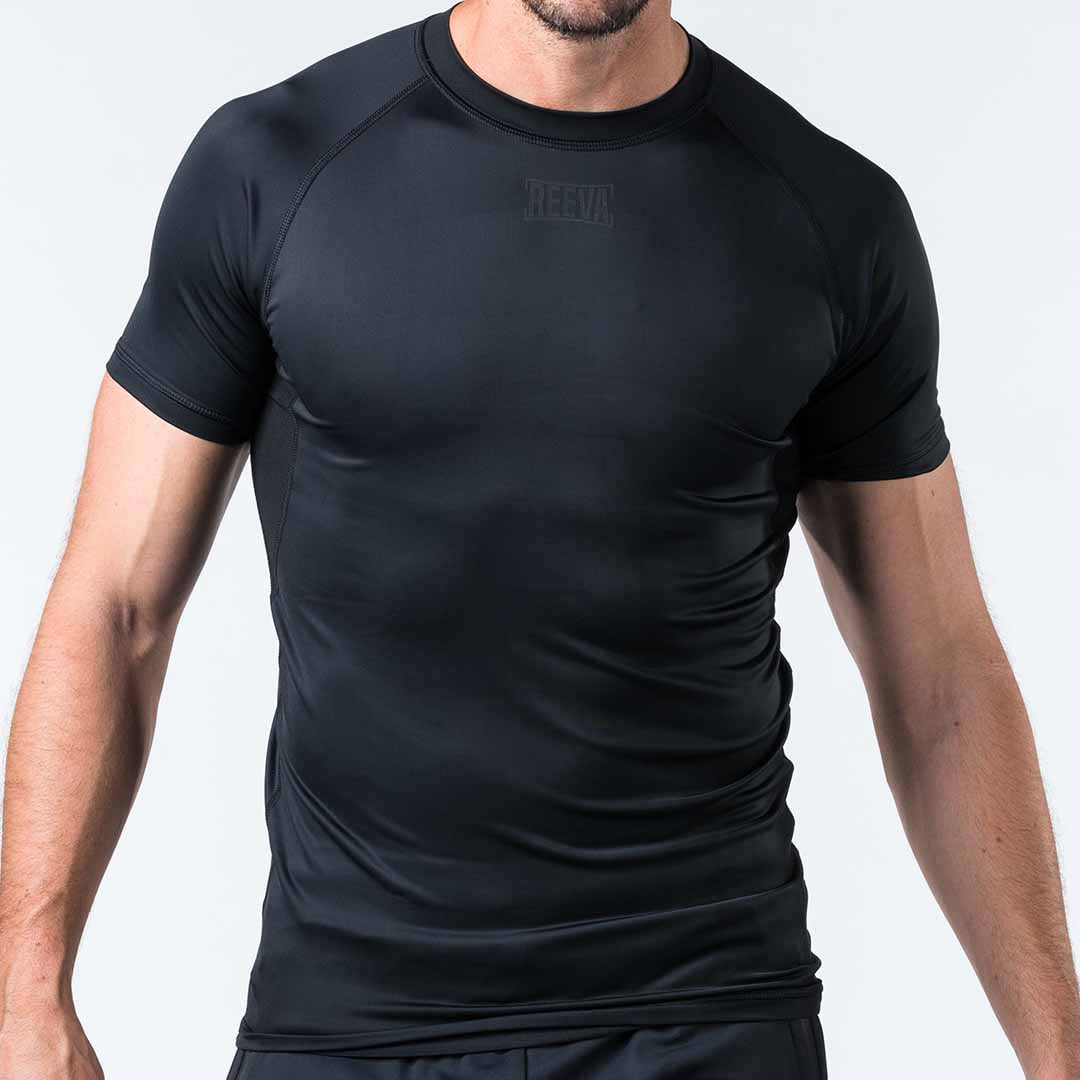 Reeva compressie sportshirt - Sportshirt heren - Sport shirt - Heren compressie kleding sport - Reeva fitness